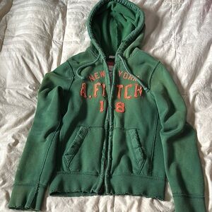 Abercrombie & Fitch Green Hoodie size Small